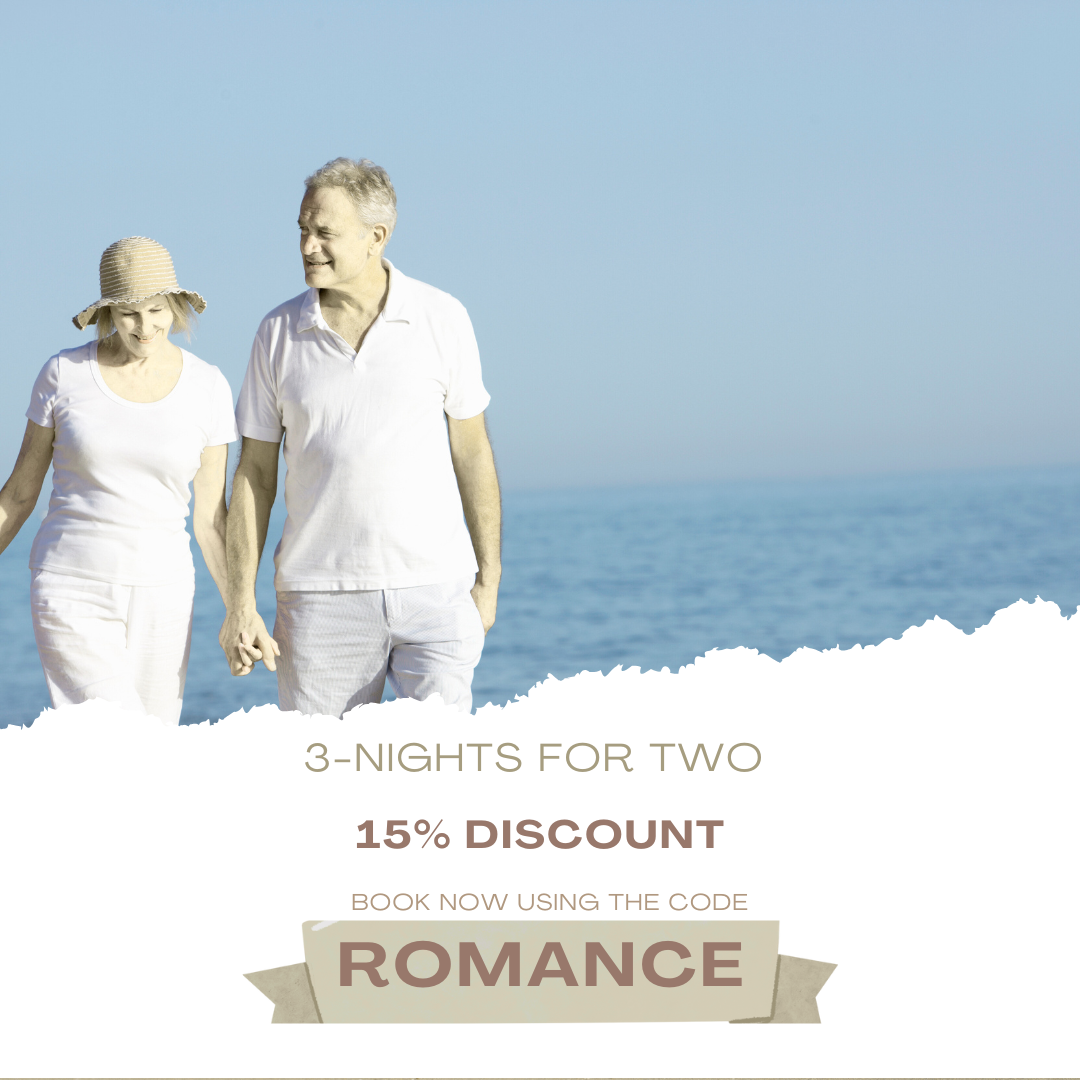 Stay 3-nights for two at 15% discount